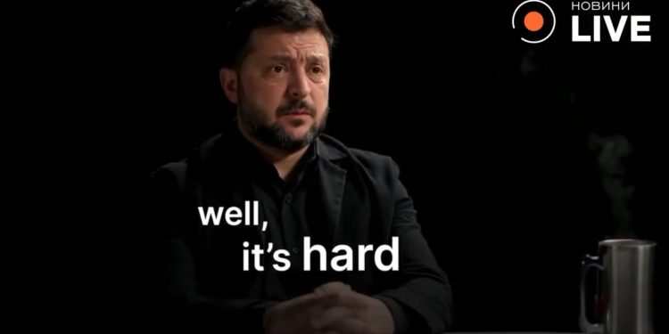 Zełenski w szczerym wywiadzie: „nie śpię” [WIDEO]